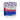 A white plastic tub of APS Nutrition Creatine Monohydrate with a white lid patterned with red and blue logos, showing the back label with Supplement Facts and a red and blue warning panel.