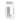A white plastic supplement bottle with a white child-resistant seal on the cap, showing the back label with black text, a yellow vertical stripe, and a black warning box at the bottom.