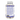 A clear plastic bottle of dietary supplements containing white capsules, shown from the back. The bottle has a white cap with a seal strip and a white label with blue text and a blue barcode.