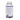 A clear plastic supplement bottle with a white seal and a blue label, showing the back side of the packaging with text and a barcode. The bottle is photographed on a plain white background.