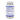 A clear supplement bottle showing the back label with Supplement Facts, white cap with printed seal text, and white tablets visible inside, on a plain white background.