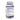 A clear plastic supplement bottle with a white and blue label showing Supplement Facts, sealed with a printed protective tape. The bottle is filled with yellowish-brown tablets and photographed against a plain white background.