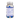 A clear plastic bottle of dietary supplements with blue and white capsules inside, featuring a white and blue label with 'Supplement Facts' and a printed seal on the cap.