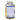 A clear plastic bottle of SinGron+ dietary supplement with a white cap and a blue and white label, showing the back side of the packaging with product details and a barcode.