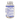 A clear plastic bottle of dietary supplements with a white and blue label showing the Supplement Facts panel. The bottle is sealed with a white paper band featuring black text and is photographed on a clean white background.