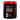 A black plastic tub of INSANE LABZ dietary supplement with a bright red lid, showing the back label with product details, a barcode, and a muscular graphic on a white background.