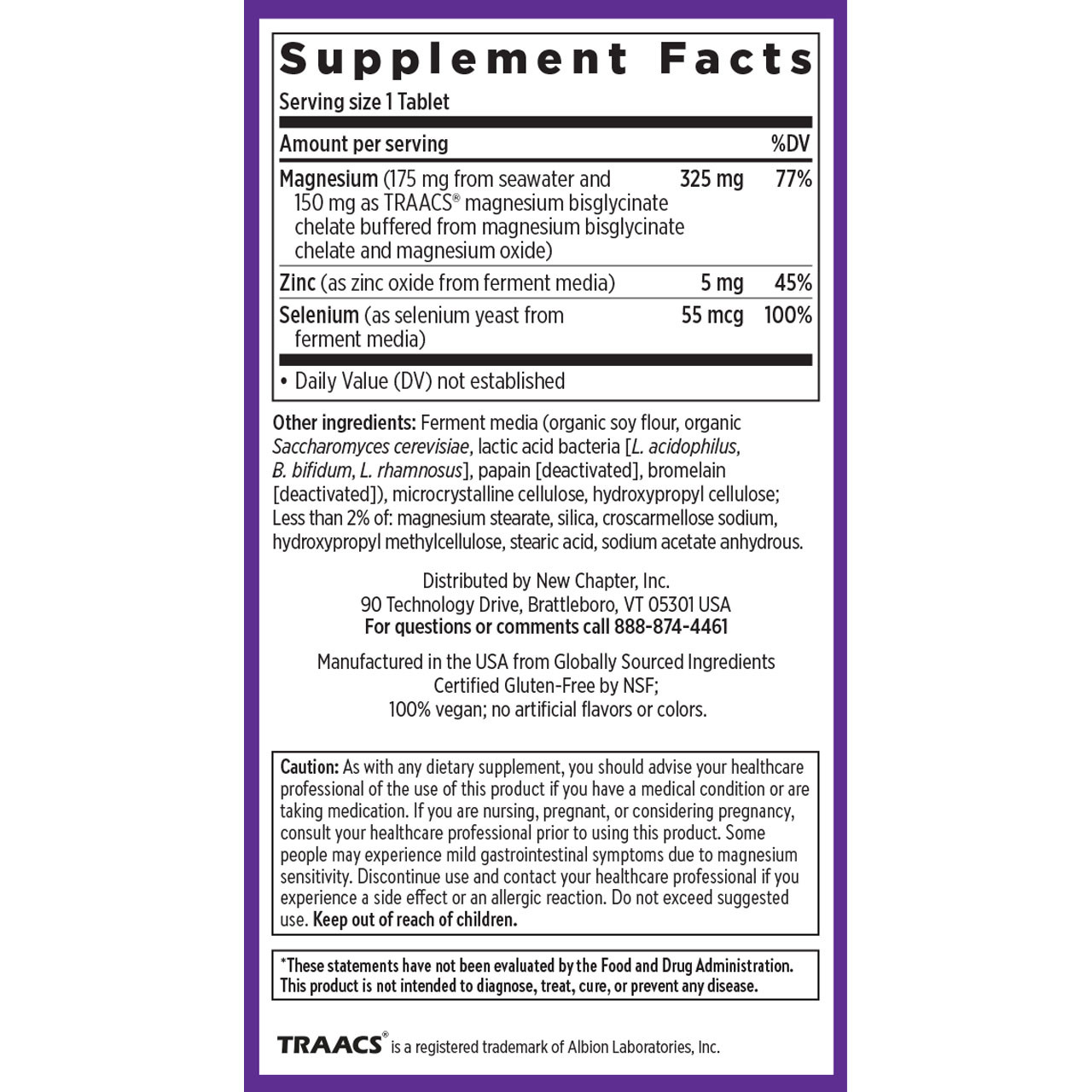 New Chapter Magnesium + Selenium & Zinc 30 Tablets – Supplement Warehouse